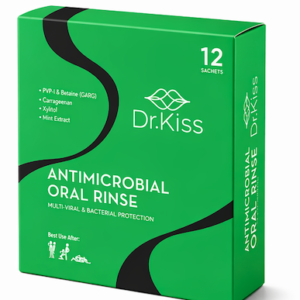 Dr. Kiss Antimicrobial Oral Rinse — Apple Fresh (12 Sachets Box)